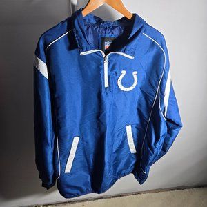 NFL Colts Indianapolis Colts XL Quarter Zip Pullover Windbreaker